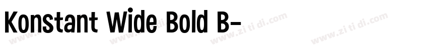 Konstant Wide Bold B字体转换